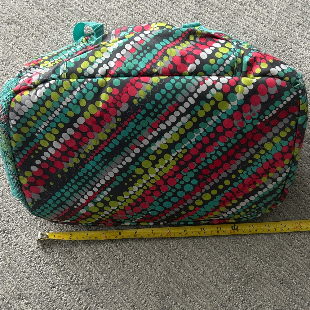 Thirty-One Teal and Multicolor Dot Tote - Picture 9 of 11